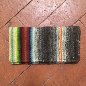 NWOT Totem Salvaged vintage upcycled woven clutch